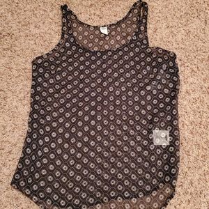 Old Navy Sheer black tank, small